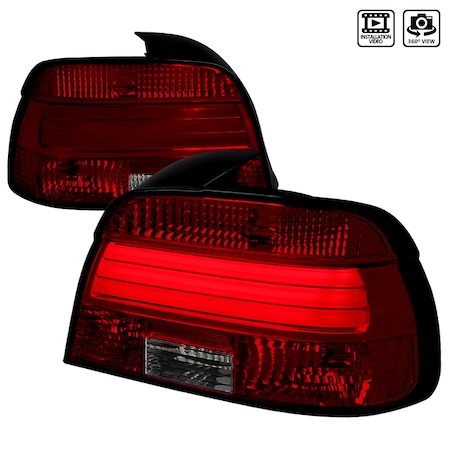 Spec-D Tuning 97-00 Bmw E39 LED Tail Lights Red Smoke LT-E3997RGLED-TM